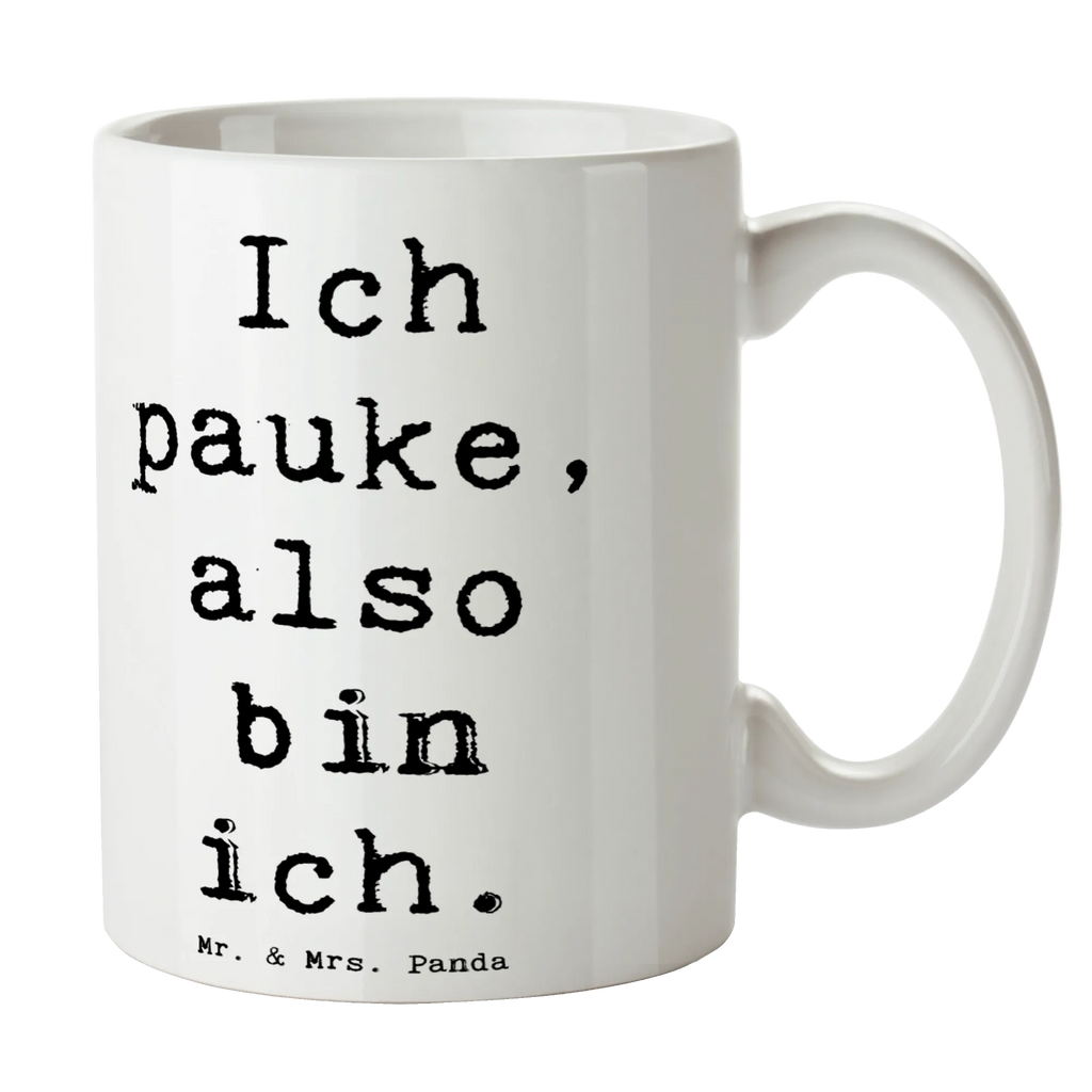 Tasse Spruch Pauken Motivation Porzellantasse, Keramiktasse, Kaffeetasse, Bürotasse, Tasse mit Zitaten, Tasse, Teetasse, Geschenktasse, Tasse mit Motiven, Instrumente, Geschenke Musiker, Musikliebhaber