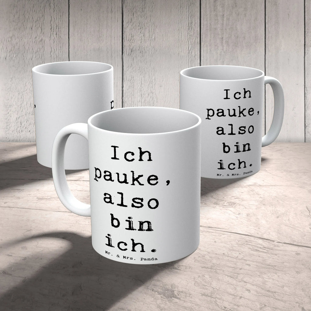 Tasse Spruch Pauken Motivation Porzellantasse, Keramiktasse, Kaffeetasse, Bürotasse, Tasse mit Zitaten, Tasse, Teetasse, Geschenktasse, Tasse mit Motiven, Instrumente, Geschenke Musiker, Musikliebhaber