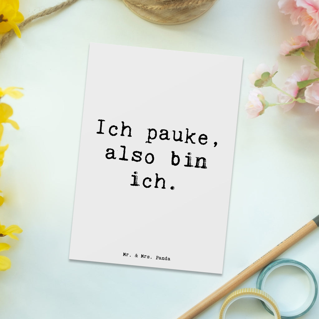 Postkarte Spruch Pauken Motivation Einladungskarte, Karte, Einladung Geburtstag, Einladung, Ansichtskarte, Ansichtskarten, Geburtstagskarte, Grußkarte, Dankeskarte, Postkarte, Geschenkkarte, Einladungskarten Geburtstag, Instrumente, Geschenke Musiker, Musikliebhaber