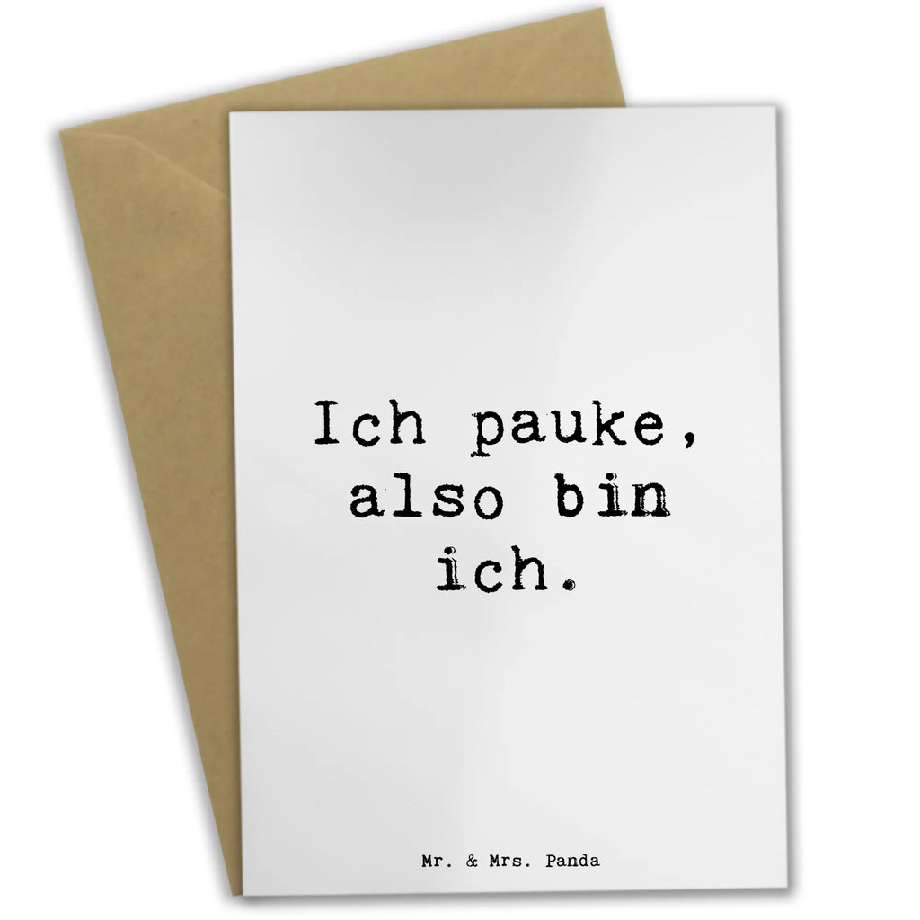 Grußkarte Spruch Pauken Motivation Ansichtskarten, Klappkarte, Karte, Glückwunschkarte, Geburtstagskarte, Hochzeitskarte, Einladungskarte, Grußkarte, Instrumente, Geschenke Musiker, Musikliebhaber