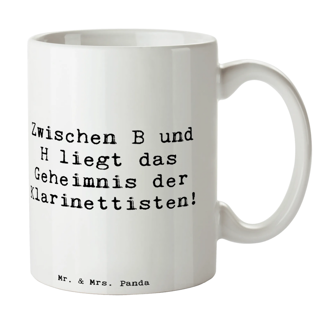 Tasse Spruch Klarinette Geheimnis Kaffeetasse, Tasse mit Zitaten, Tasse mit Motiven, Porzellantasse, Keramiktasse, Bürotasse, Geschenktasse, Tasse, Teetasse, Instrumente, Geschenke Musiker, Musikliebhaber