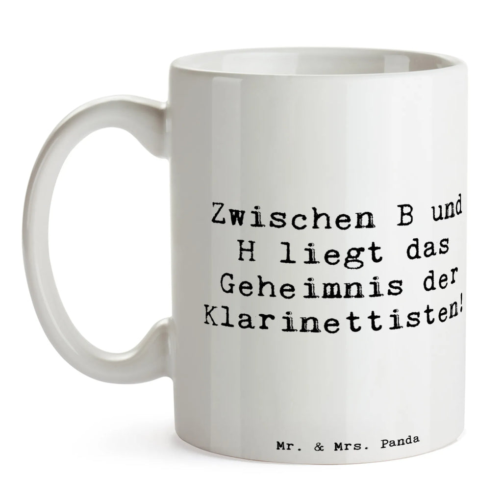 Tasse Spruch Klarinette Geheimnis Kaffeetasse, Tasse mit Zitaten, Tasse mit Motiven, Porzellantasse, Keramiktasse, Bürotasse, Geschenktasse, Tasse, Teetasse, Instrumente, Geschenke Musiker, Musikliebhaber