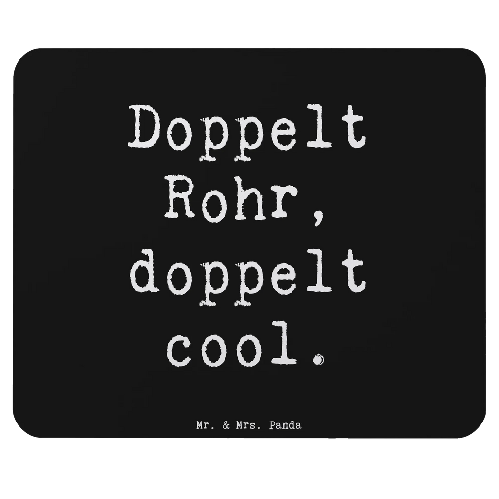 Mouse mat Saying Doppelt Rohr, doppelt cool. Designer Mauspad, Mauspad, Arbeitszimmer, PC Zubehör, Mausunterlage, Büroausstattung, Mousepad, Computer zubehör, Mauspad Büro, Einzigartiges Mauspad, Instrumente, Geschenke Musiker, Musikliebhaber
