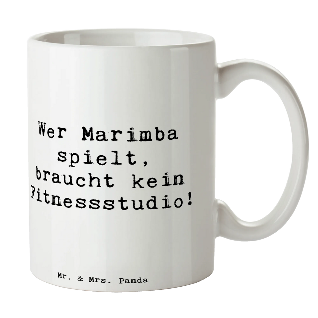 Tasse Spruch Marimba Fitness Porzellantasse, Tasse, Tasse mit Motiven, Keramiktasse, Kaffeetasse, Tasse mit Zitaten, Bürotasse, Teetasse, Geschenktasse, Instrumente, Geschenke Musiker, Musikliebhaber