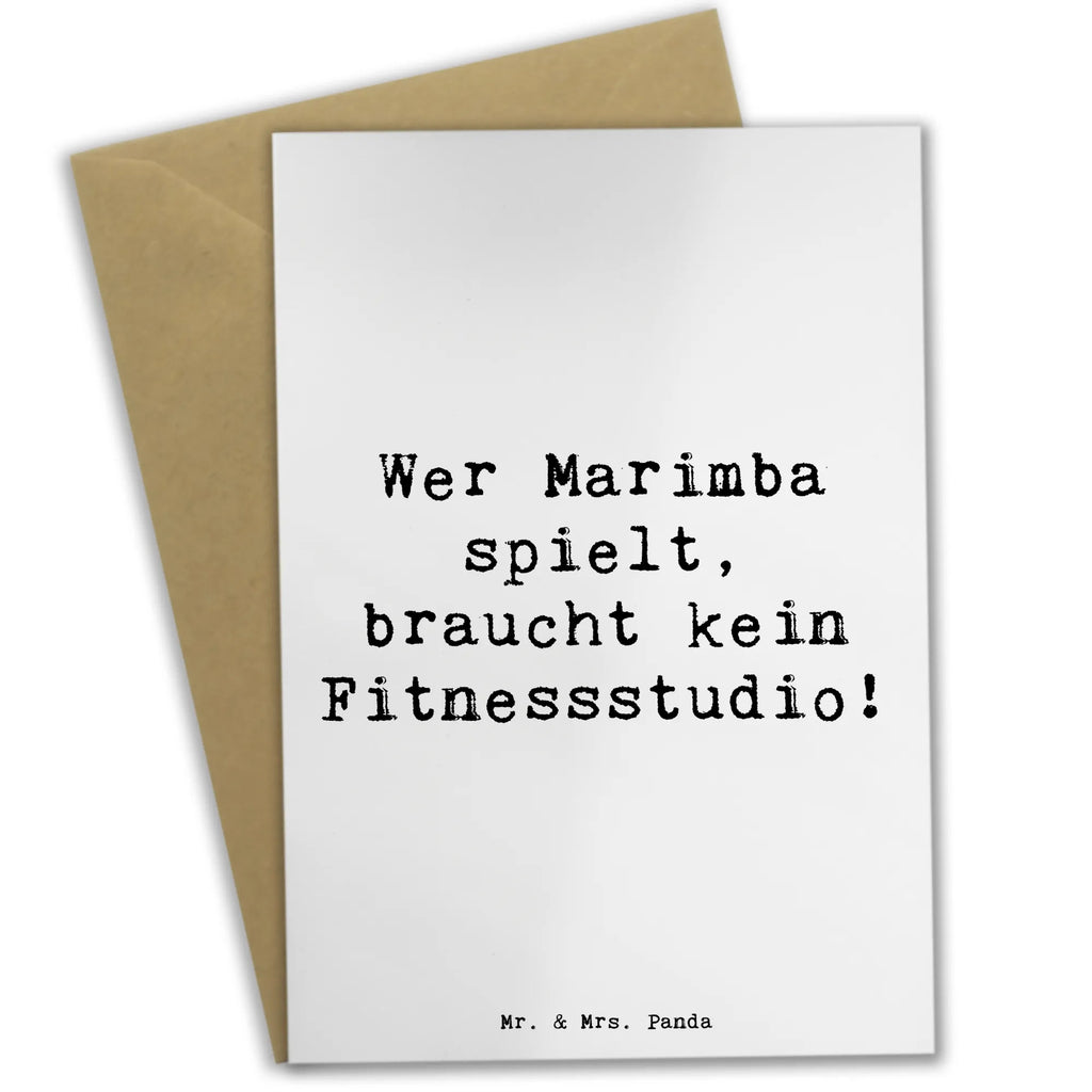 Grußkarte Spruch Marimba Fitness Grußkarte, Einladungskarte, Hochzeitskarte, Karte, Geburtstagskarte, Ansichtskarten, Glückwunschkarte, Klappkarte, Instrumente, Geschenke Musiker, Musikliebhaber