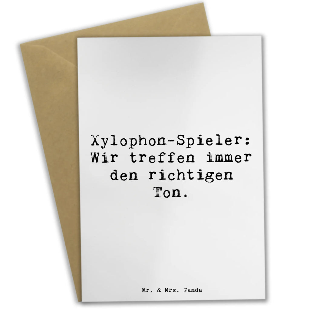 Grußkarte Spruch Xylophon Melodie Ansichtskarten, Geburtstagskarte, Glückwunschkarte, Karte, Klappkarte, Grußkarte, Einladungskarte, Hochzeitskarte, Instrumente, Geschenke Musiker, Musikliebhaber