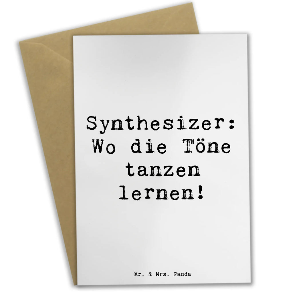 Grußkarte Spruch Synthesizer Tanz Karte, Ansichtskarten, Einladungskarte, Hochzeitskarte, Grußkarte, Glückwunschkarte, Geburtstagskarte, Klappkarte, Instrumente, Geschenke Musiker, Musikliebhaber