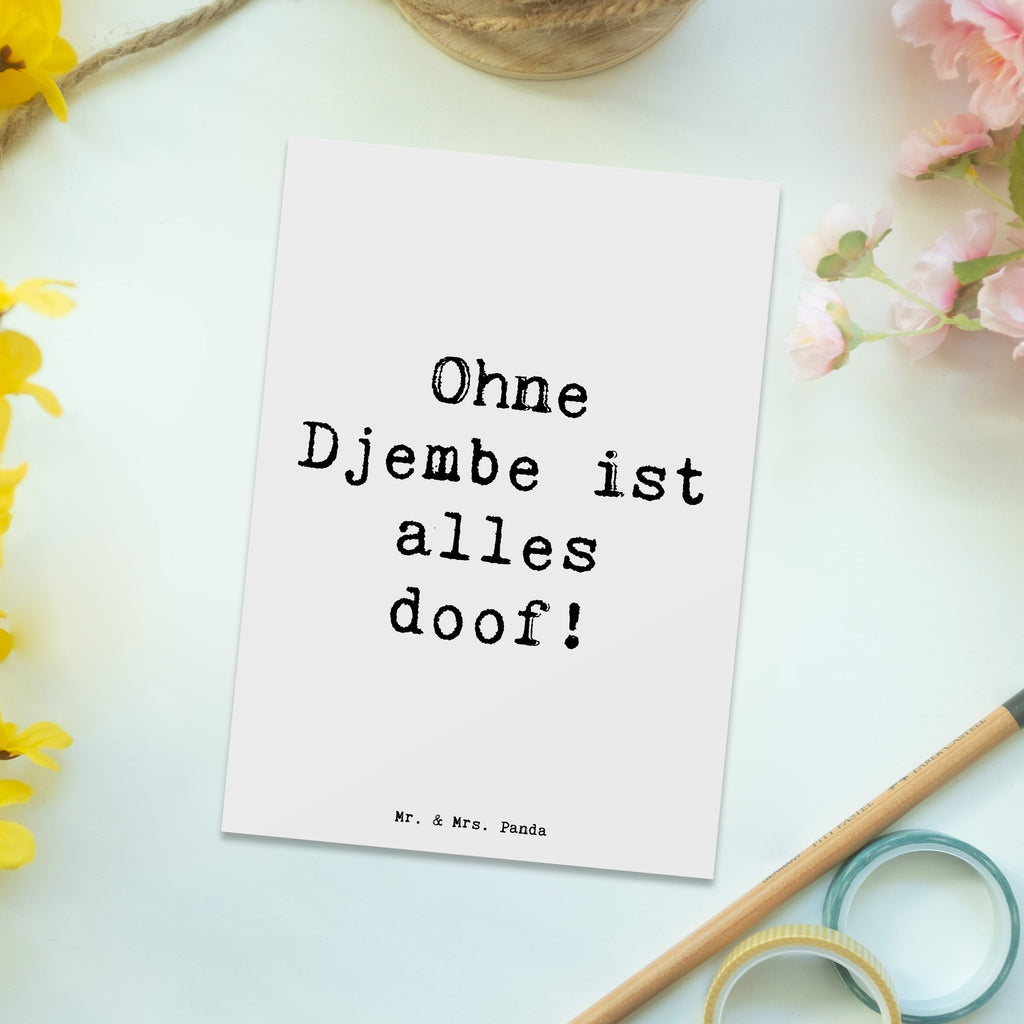 Postkarte Spruch Djembe Freude Ansichtskarten, Ansichtskarte, Geschenkkarte, Einladungskarte, Einladung Geburtstag, Grußkarte, Postkarte, Einladungskarten Geburtstag, Karte, Dankeskarte, Einladung, Geburtstagskarte, Instrumente, Geschenke Musiker, Musikliebhaber