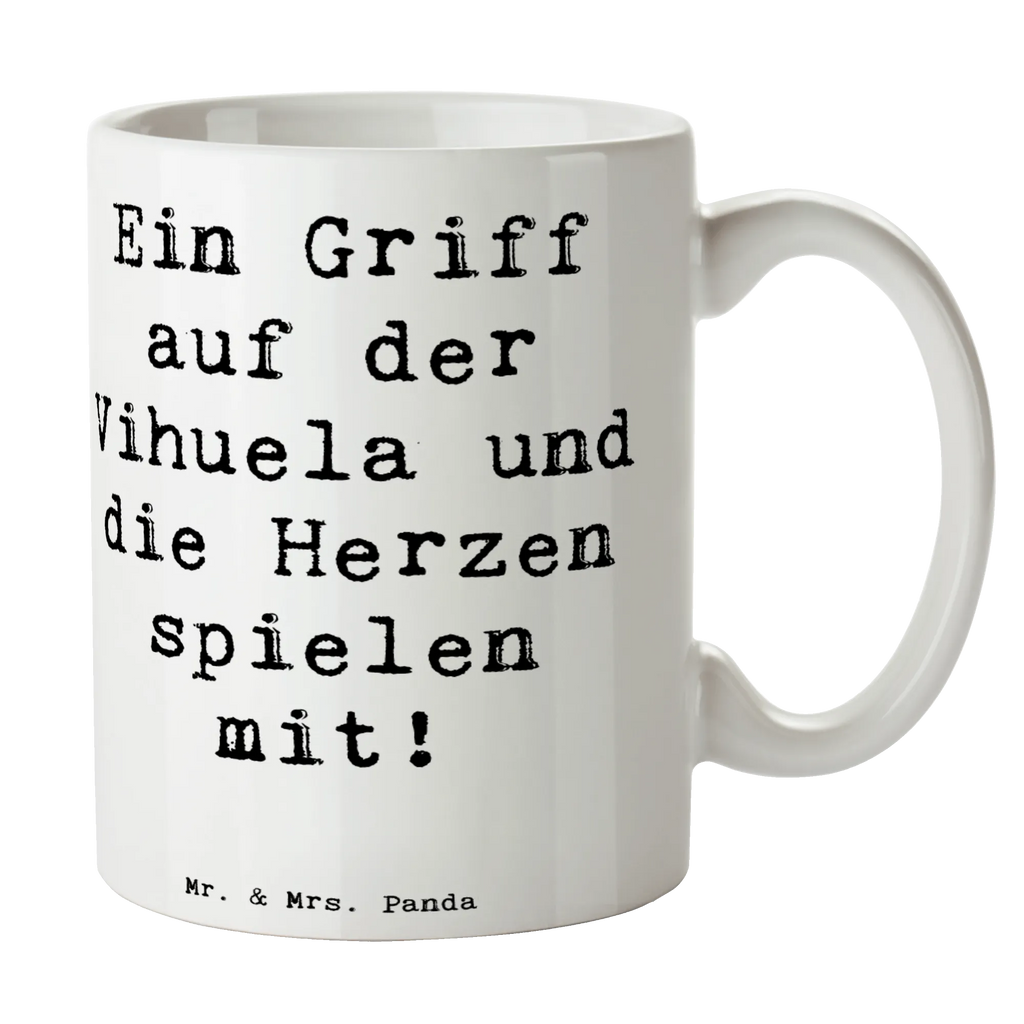 Tasse Spruch Vihuela Herzklang Porzellantasse, Tasse mit Zitaten, Kaffeetasse, Teetasse, Keramiktasse, Tasse, Geschenktasse, Bürotasse, Tasse mit Motiven, Instrumente, Geschenke Musiker, Musikliebhaber