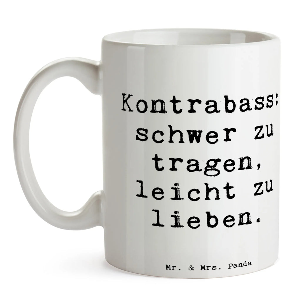 Tasse Spruch Kontrabass Liebe Bürotasse, Geschenktasse, Tasse, Teetasse, Tasse mit Motiven, Porzellantasse, Keramiktasse, Tasse mit Zitaten, Kaffeetasse, Instrumente, Geschenke Musiker, Musikliebhaber