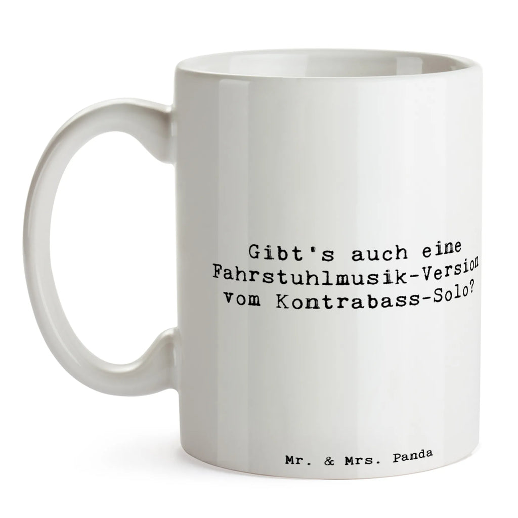 Tasse Spruch Kontrabass Solo Tasse mit Zitaten, Bürotasse, Kaffeetasse, Tasse, Keramiktasse, Teetasse, Porzellantasse, Tasse mit Motiven, Geschenktasse, Instrumente, Geschenke Musiker, Musikliebhaber