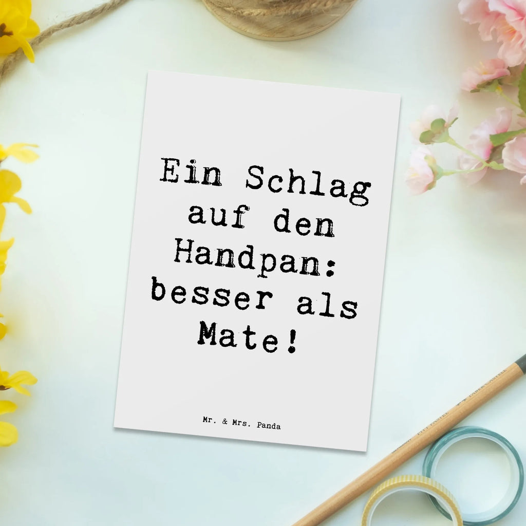 Postkarte Spruch Handpan Zauber Karte, Ansichtskarte, Geschenkkarte, Einladung, Postkarte, Ansichtskarten, Einladungskarte, Einladung Geburtstag, Grußkarte, Dankeskarte, Geburtstagskarte, Einladungskarten Geburtstag, Instrumente, Geschenke Musiker, Musikliebhaber