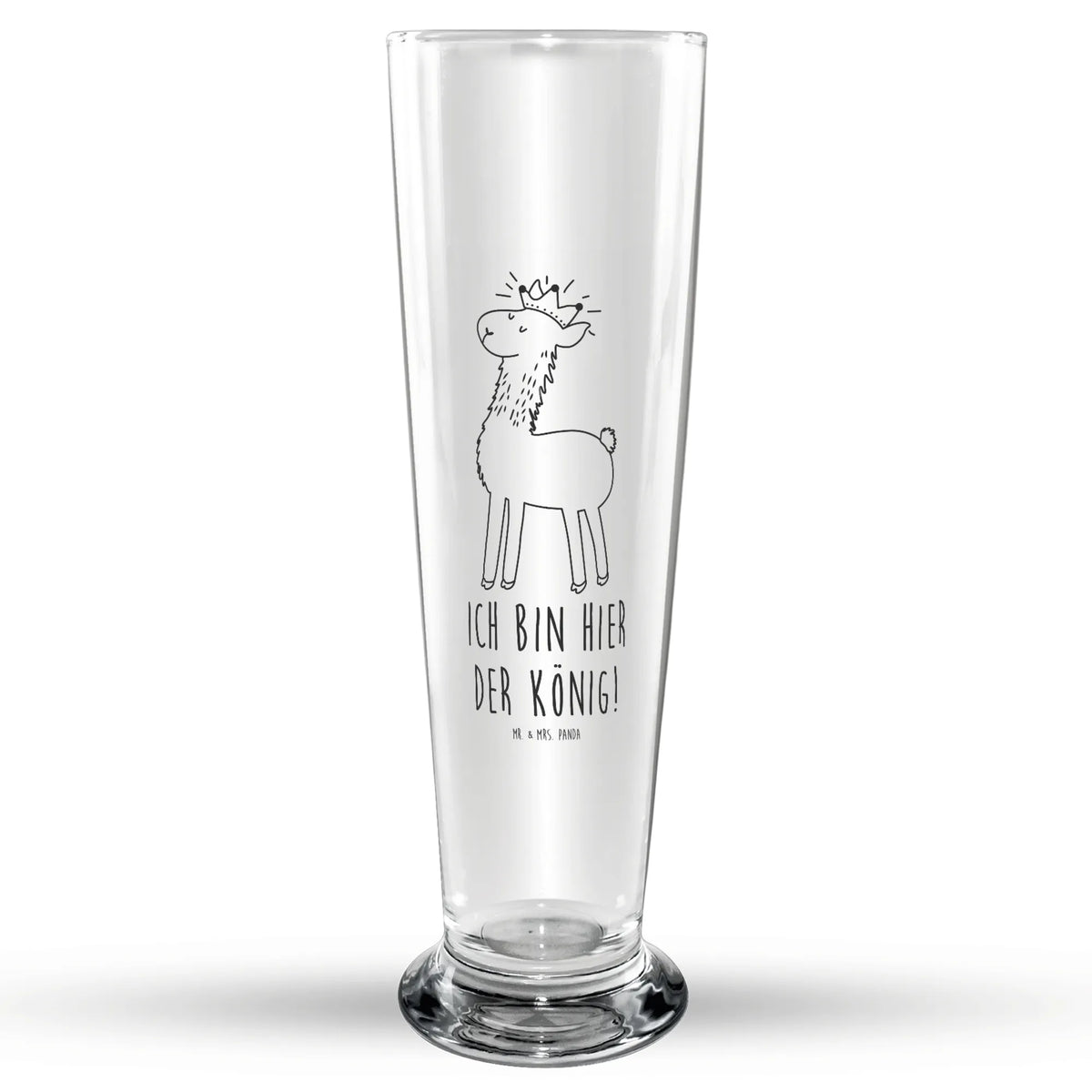 Bierglas Lama König Bierbecher, Trinkglas, Glasbierglas, Bierglas, Bier Glas, Glasbecher, Lama, Alpaka, Büro Kollege, Chef, Papa, Lamas, Abitur, Abi, Freundin, König, Vorgesetzter, Königin, Mama, Kollegin
