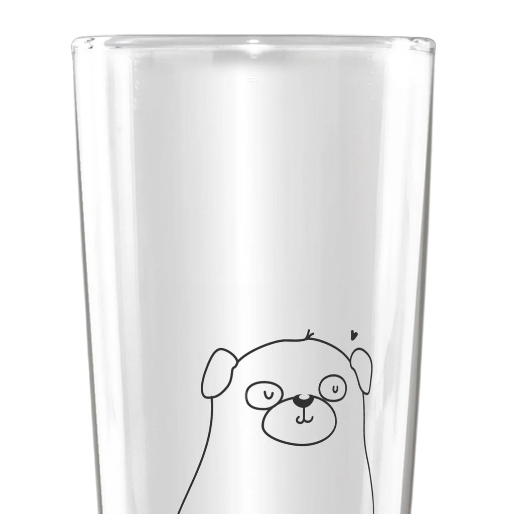 szklanka piwa Mops Pies, motyw psa, zwierzę domowe, rasa psa, miłośnik zwierząt, właściciel psa, powiedzenia