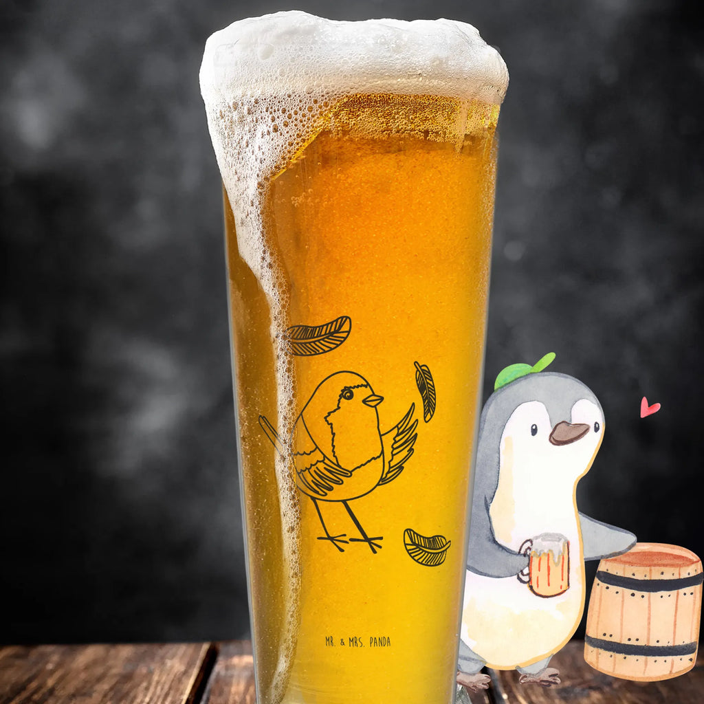 szklanka piwa rudzik Pióra Motywy zwierzęce, dobra energia, zabawne powiedzonka, zwierzęta