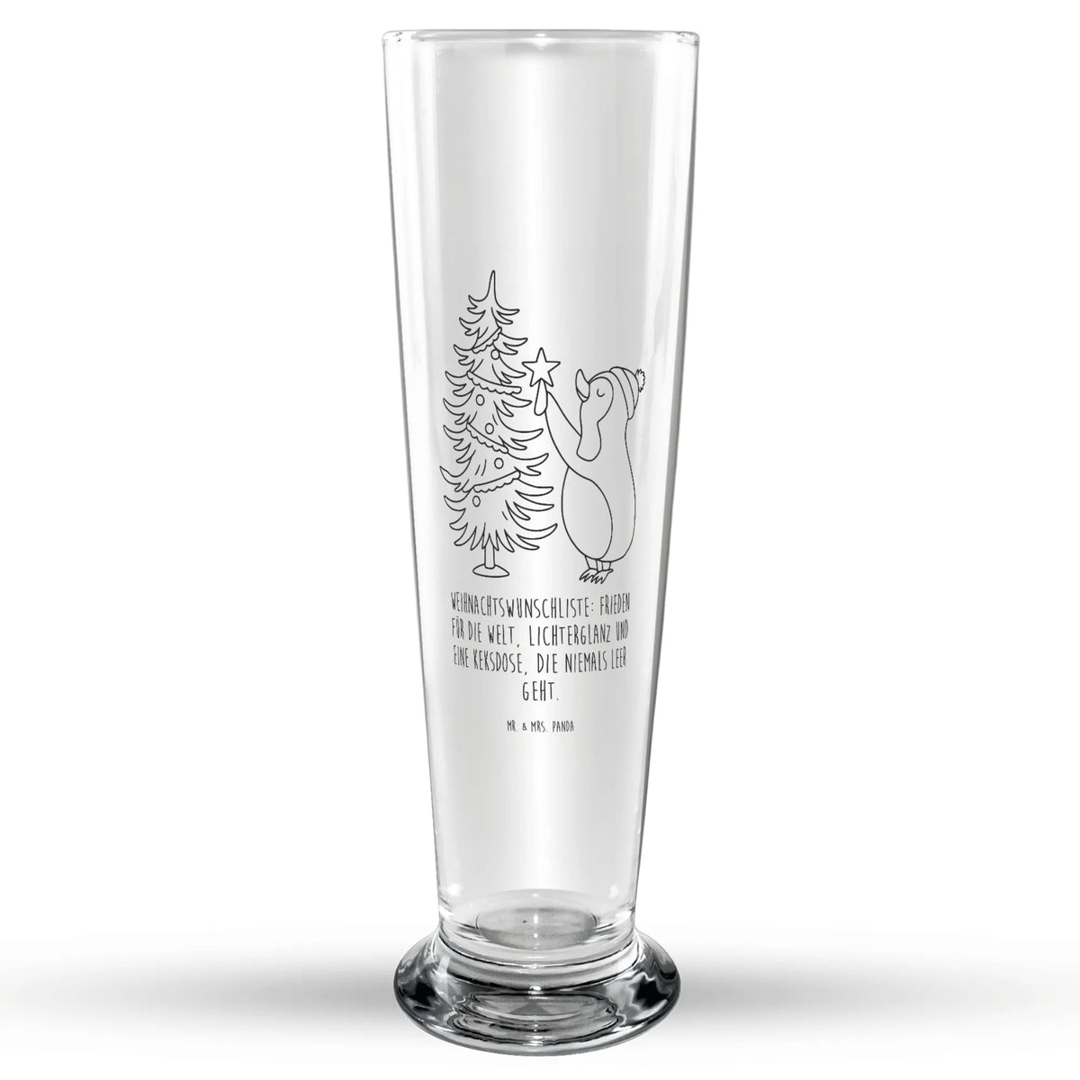 szklanka piwa Pingwin choinka Bierbecher, Glasbierglas, Bier Glas, Glasbecher, Trinkglas, Bierglas, Weihnachten, Winter, Weihnachtsdeko, Nikolaus, Advent, Heiligabend, Wintermotiv, Pinguin