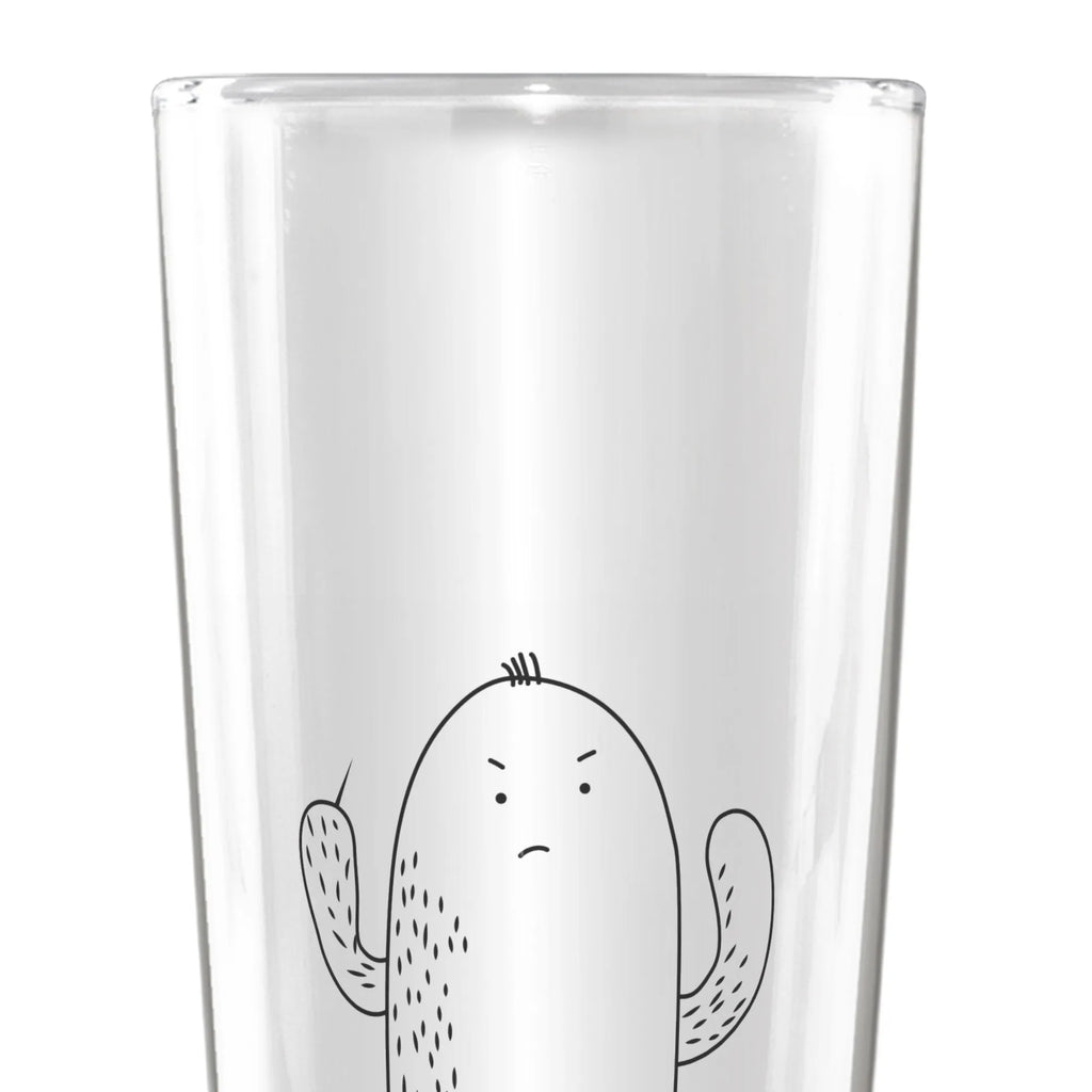 Personalized Beer Glass cactus Fury cactus, cactuses, plants, cactus plant, small green cactus, angry, colleague, office life, office, school, boss, annoy