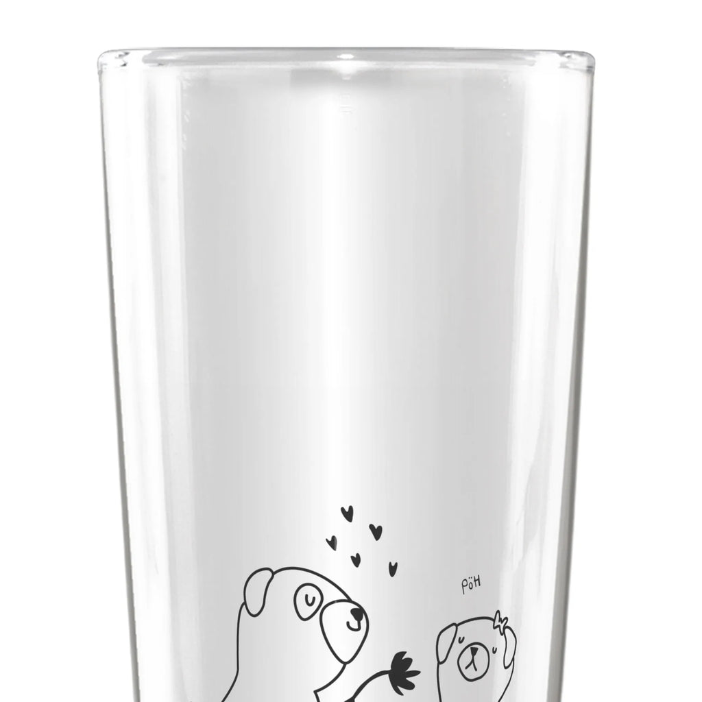 Spersonalizowany kufel do piwa mops Zakochani Pies, motyw psa, zwierzę domowe, rasa psa, miłośnik zwierząt, właściciel psa, powiedzenia