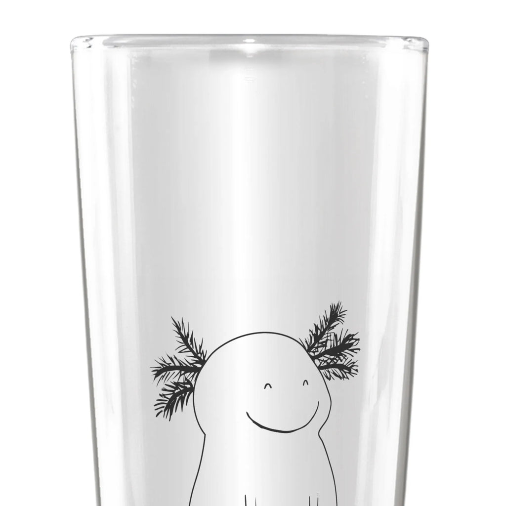 Personalized Beer Glass axolotl Happy Axolotl, Axelotl, marine animals, Mexican walking fish, salamander, axolotl, axolot, tail, amphibian, good mood, motivation