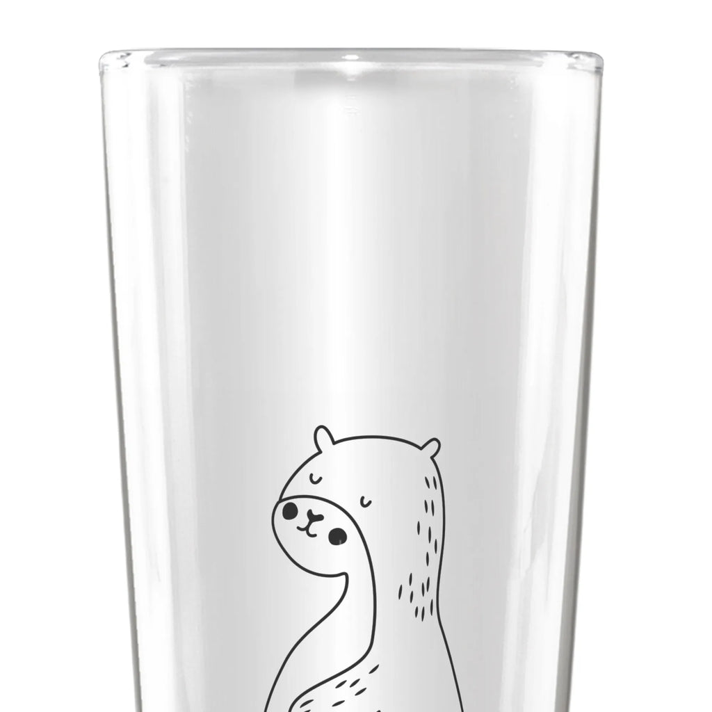 Personalized Beer Glass otter Belly otter, marten, sea otter, European otter, water mammal, aquatic animal, baby otter, predator, water, otter gifts, animal lover, gift ideas for animal lovers, animal, mammal, water animal, gifts for people in love, Otter Sea Otter Lake Otter