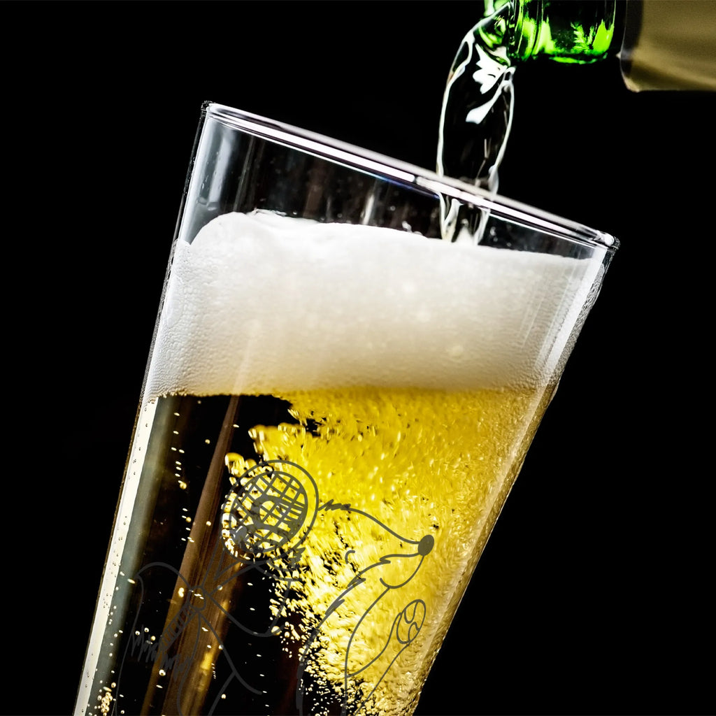 Spersonalizowany kufel do piwa lis grać w tenisa Prezent, Sport, Dyscyplina sportowa, Hobby, Darować, Dziękuję, Dzięki, Wyróżnienie, Wygrana, Sportowiec