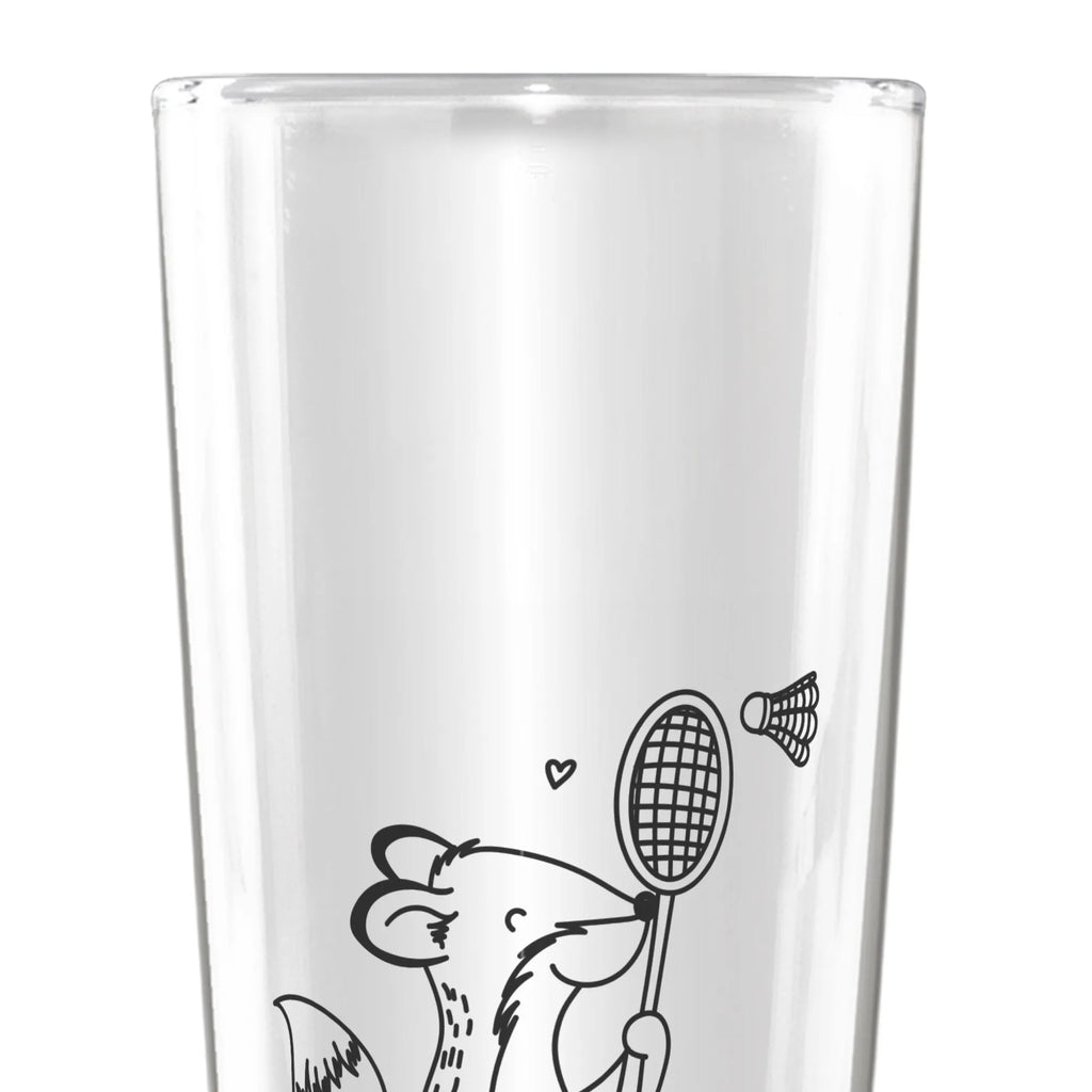 Spersonalizowany kufel do piwa lis Gra w badmintona Prezent, Sport, Dyscyplina sportowa, Hobby, Darować, Dziękuję, Dzięki, Wyróżnienie, Wygrana, Sportowiec