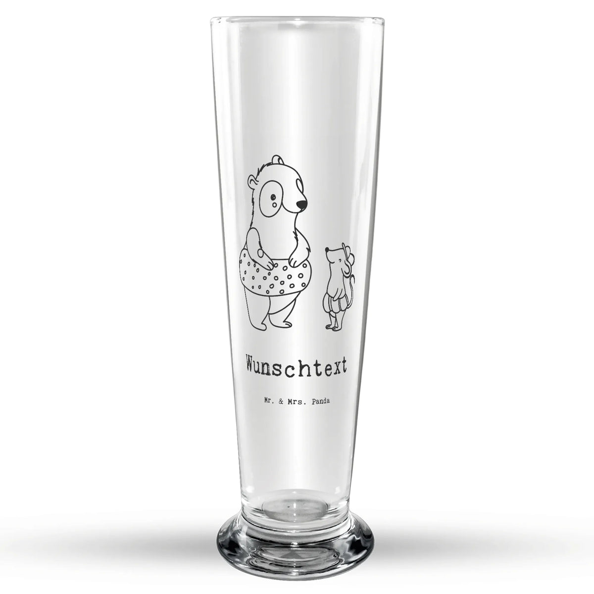 Personalized Beer Glass otter To swim Gift, sport, hobby, giving, thank you, award, profit, athlete, swimming lessons, water sports, Swimming