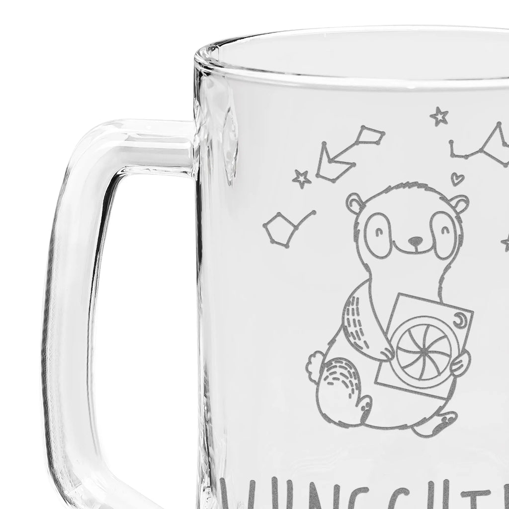 Personalizowany kufel do piwa z grawerem Panda Astrologia Prezent, Sport, Dyscyplina sportowa, Hobby, Darować, Dziękuję, Dzięki, Wyróżnienie, Wygrana, Sportowiec