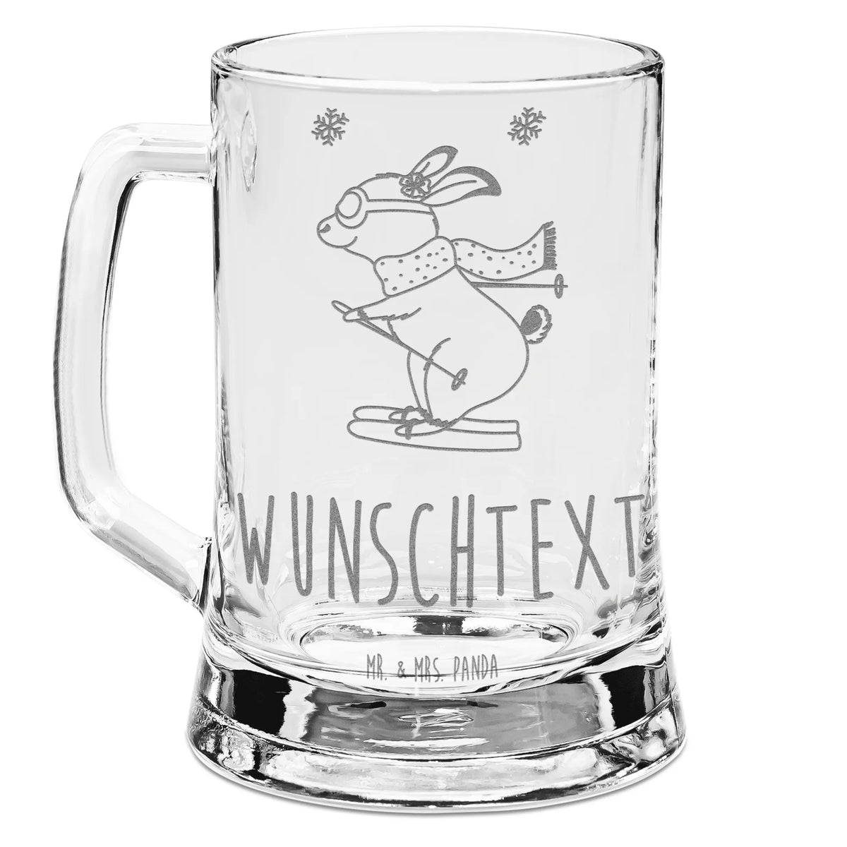 Personalized Engraved Beer Mug Hare To ski Gift, sport, hobby, giving, thank you, award, profit, athlete, ski sport, ski competition, skiing, Skiing, ski race