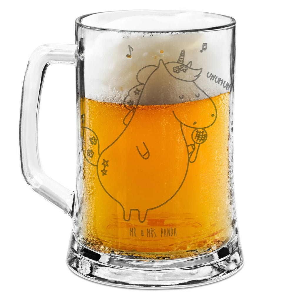 Grawerowany Kufel Piwa jednorożec Śpiewak Jednorożec, jednorożce, dekoracje jednorożca, jednorożec