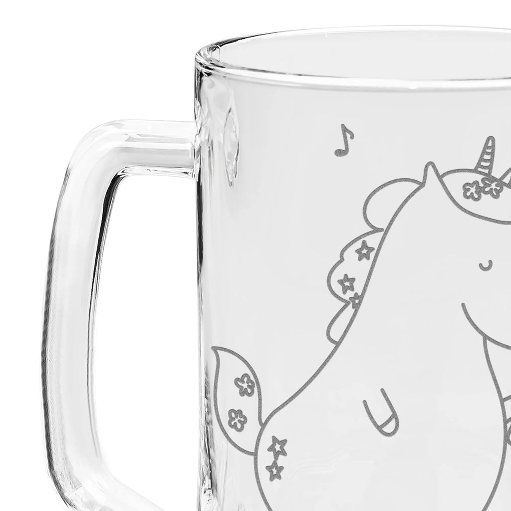 Grawerowany Kufel Piwa jednorożec Śpiewak Jednorożec, jednorożce, dekoracje jednorożca, jednorożec