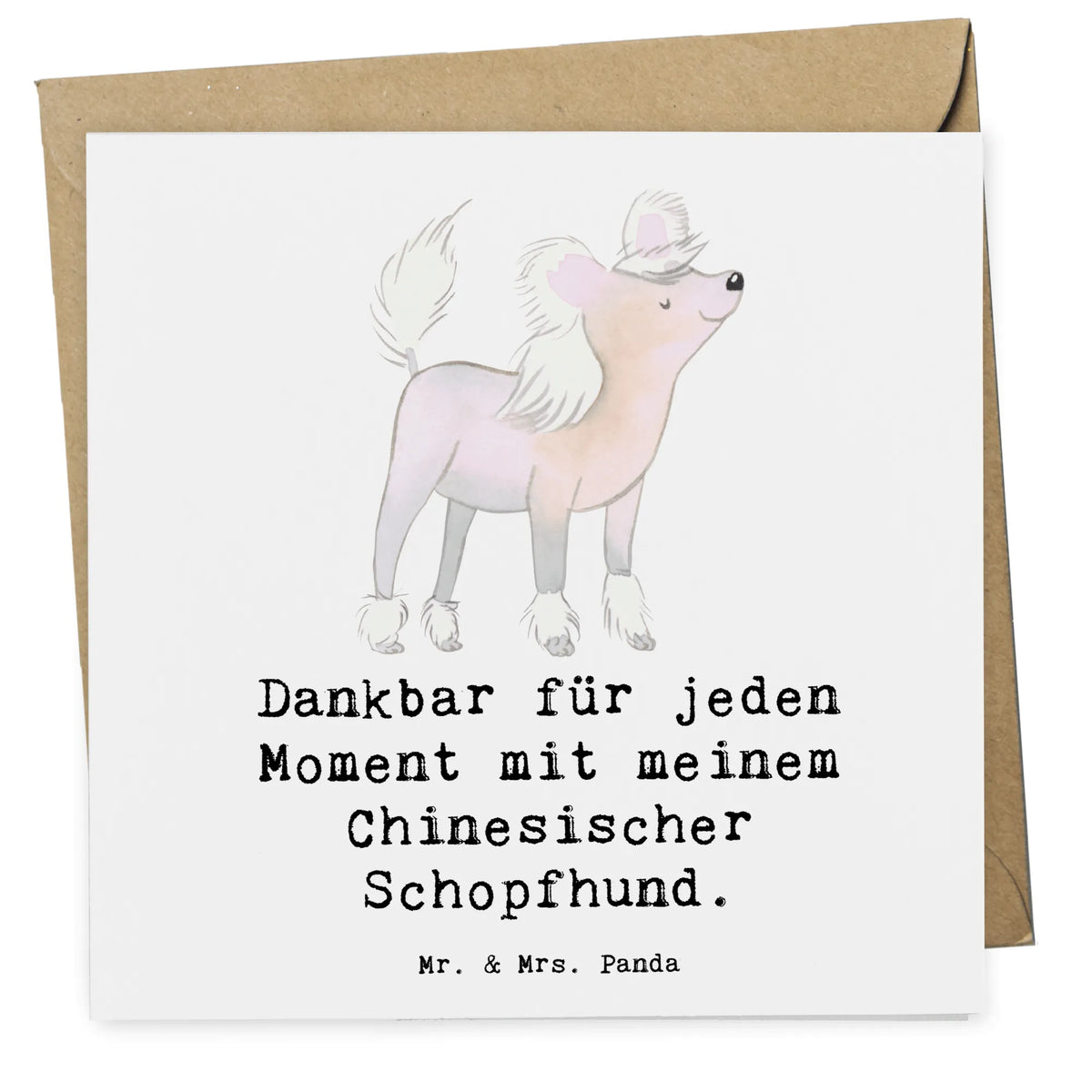Deluxe Card Chinese Crested Dog Moment gift, animal lover, giving, puppy, dog owner, purebred dog, dog breed