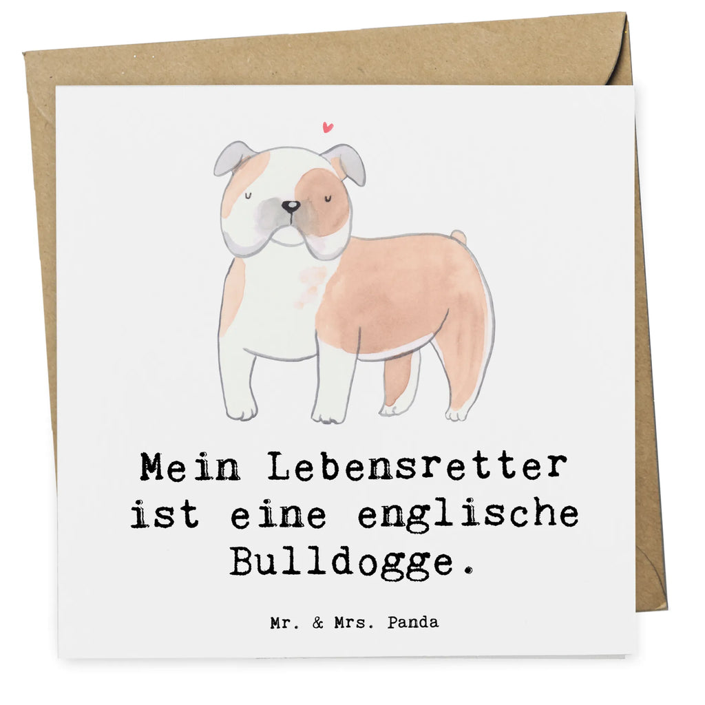 Deluxe Karte Englische Bulldogge Lebensretter Geburtstagskarte, Glückwunschkarte, Karte, Hochzeitskarte, Hochwertige Klappkarte, Grußkarte, Einladungskarte, Hochwertige Grußkarte, Klappkarte, Hund, Hunderasse, Rassehund, Hundebesitzer, Geschenk, Tierfreund, Schenken, Welpe, English Bulldog, Englische Bulldogge
