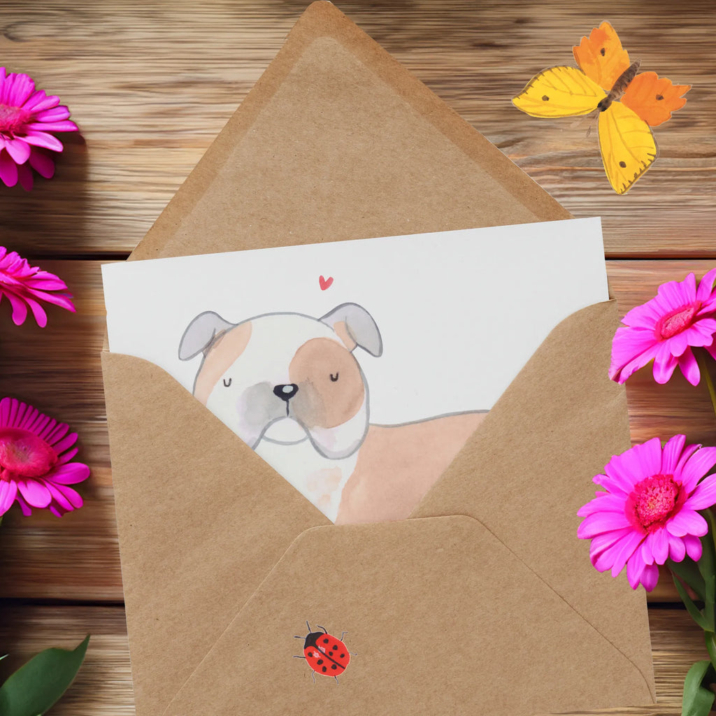 Deluxe Karte Englische Bulldogge Lebensretter Geburtstagskarte, Glückwunschkarte, Karte, Hochzeitskarte, Hochwertige Klappkarte, Grußkarte, Einladungskarte, Hochwertige Grußkarte, Klappkarte, Hund, Hunderasse, Rassehund, Hundebesitzer, Geschenk, Tierfreund, Schenken, Welpe, English Bulldog, Englische Bulldogge