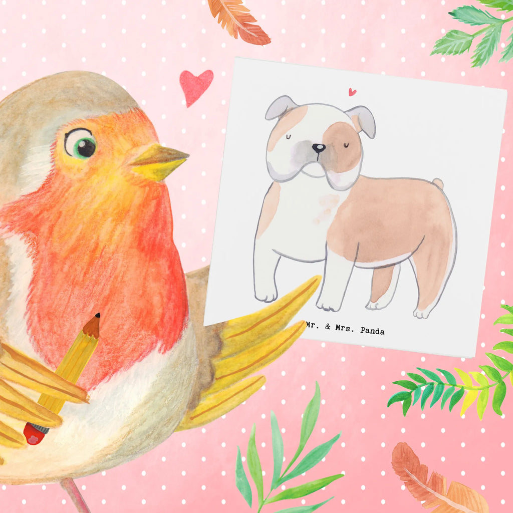 Deluxe Karte Englische Bulldogge Lebensretter Geburtstagskarte, Glückwunschkarte, Karte, Hochzeitskarte, Hochwertige Klappkarte, Grußkarte, Einladungskarte, Hochwertige Grußkarte, Klappkarte, Hund, Hunderasse, Rassehund, Hundebesitzer, Geschenk, Tierfreund, Schenken, Welpe, English Bulldog, Englische Bulldogge