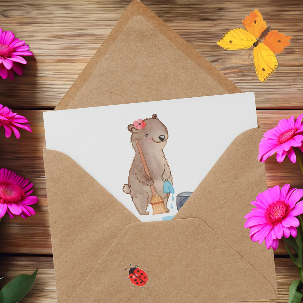 Deluxe Karte Reinigungskraft Herz Hochzeitskarte, Geburtstagskarte, Hochwertige Grußkarte, Hochwertige Klappkarte, Einladungskarte, Karte, Glückwunschkarte, Grußkarte, Klappkarte, Beruf, Ausbildung, Jubiläum, Abschied, Rente, Kollege, Kollegin, Geschenk, Schenken, Arbeitskollege, Mitarbeiter, Firma, Danke, Dankeschön