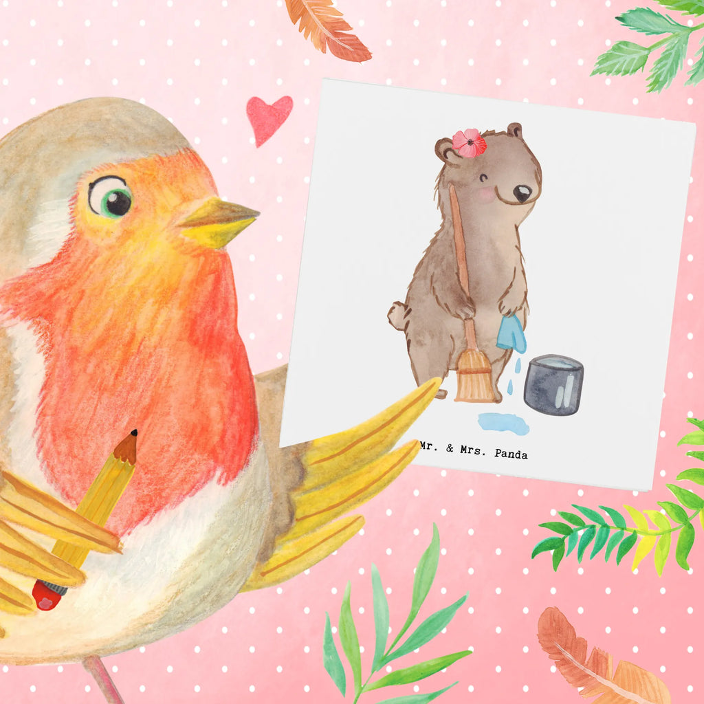 Deluxe Karte Reinigungskraft Herz Hochzeitskarte, Geburtstagskarte, Hochwertige Grußkarte, Hochwertige Klappkarte, Einladungskarte, Karte, Glückwunschkarte, Grußkarte, Klappkarte, Beruf, Ausbildung, Jubiläum, Abschied, Rente, Kollege, Kollegin, Geschenk, Schenken, Arbeitskollege, Mitarbeiter, Firma, Danke, Dankeschön