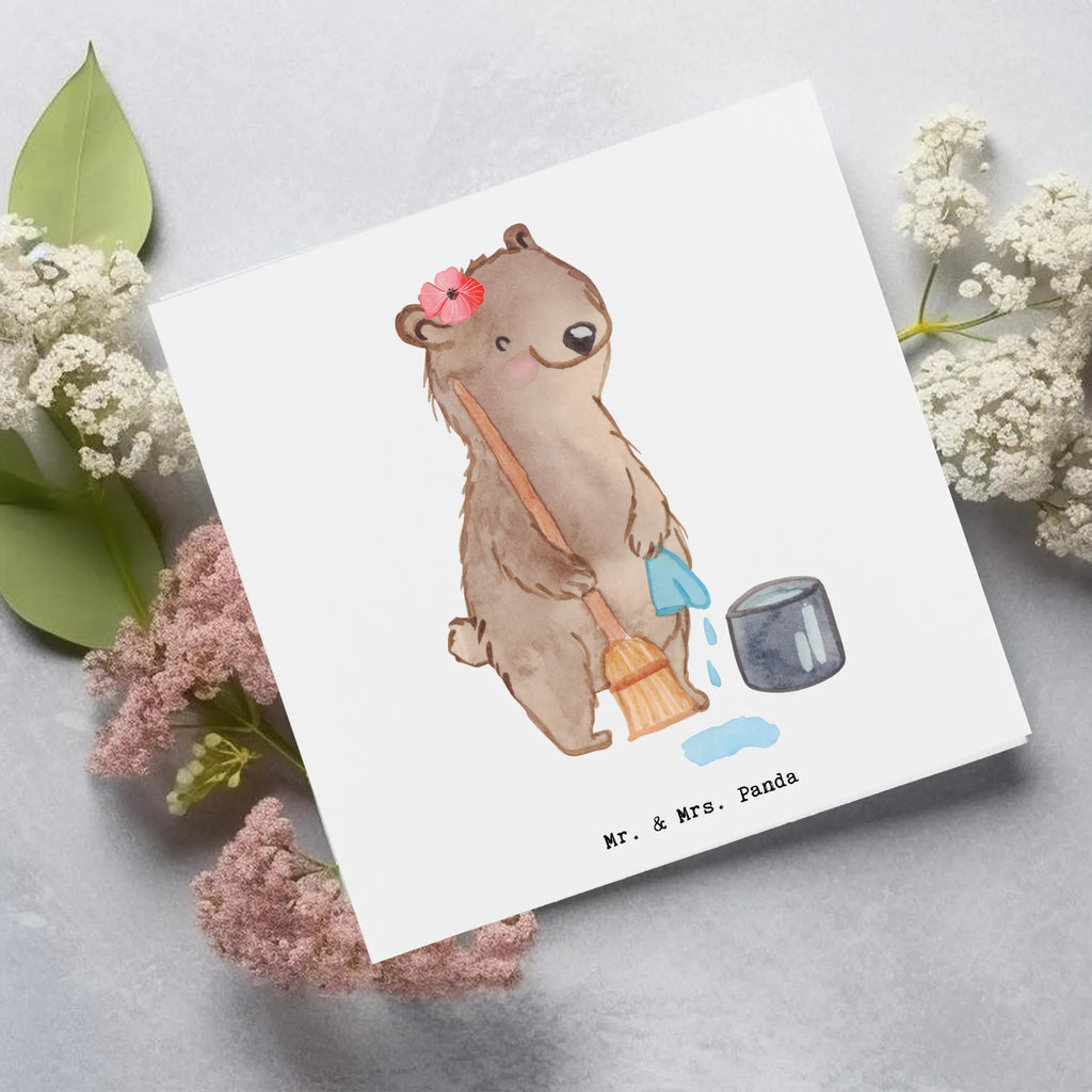 Deluxe Karte Reinigungskraft Herz Hochzeitskarte, Geburtstagskarte, Hochwertige Grußkarte, Hochwertige Klappkarte, Einladungskarte, Karte, Glückwunschkarte, Grußkarte, Klappkarte, Beruf, Ausbildung, Jubiläum, Abschied, Rente, Kollege, Kollegin, Geschenk, Schenken, Arbeitskollege, Mitarbeiter, Firma, Danke, Dankeschön