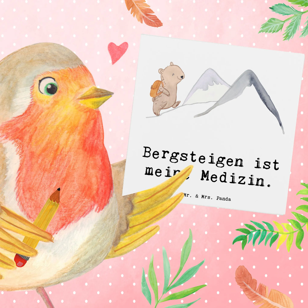 Deluxe Card bear Rockclimbing Klappkarte, Geburtstagskarte, Karte, Glückwunschkarte, Hochwertige Grußkarte, Hochzeitskarte, Hochwertige Klappkarte, Grußkarte, Einladungskarte, Geschenk, Sport, Sportart, Hobby, Schenken, Danke, Dankeschön, Auszeichnung, Gewinn, Sportler, Alpinismus, Alpinwandern, wandern, Trekking, Bergsteigen, Bergsport