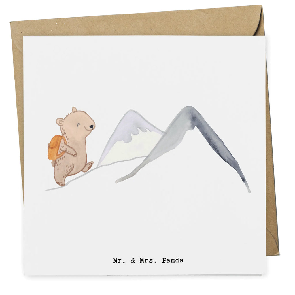 Deluxe Card bear Rockclimbing Klappkarte, Geburtstagskarte, Karte, Glückwunschkarte, Hochwertige Grußkarte, Hochzeitskarte, Hochwertige Klappkarte, Grußkarte, Einladungskarte, Geschenk, Sport, Sportart, Hobby, Schenken, Danke, Dankeschön, Auszeichnung, Gewinn, Sportler, Alpinismus, Alpinwandern, wandern, Trekking, Bergsteigen, Bergsport