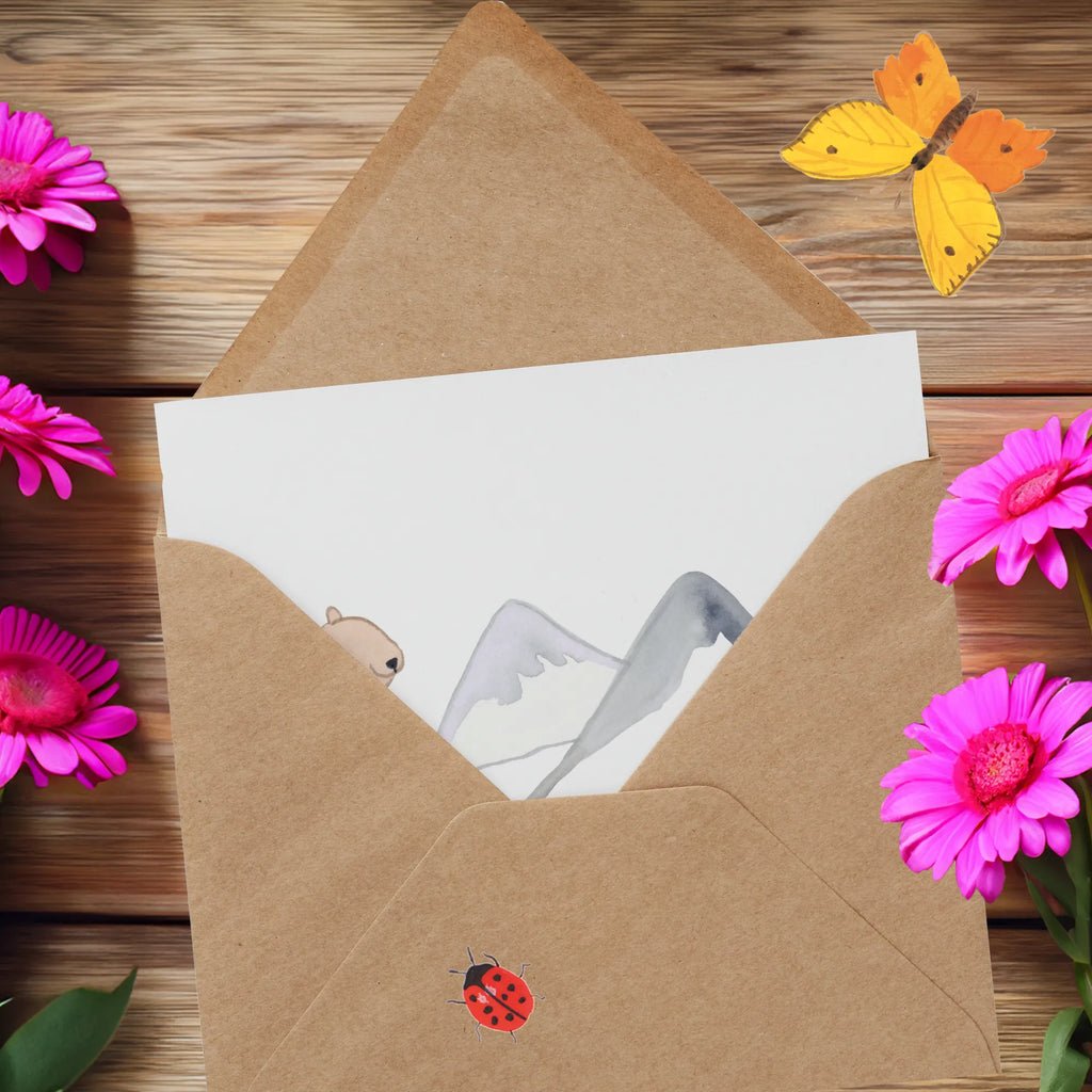 Deluxe Card bear Rockclimbing Klappkarte, Geburtstagskarte, Karte, Glückwunschkarte, Hochwertige Grußkarte, Hochzeitskarte, Hochwertige Klappkarte, Grußkarte, Einladungskarte, Geschenk, Sport, Sportart, Hobby, Schenken, Danke, Dankeschön, Auszeichnung, Gewinn, Sportler, Alpinismus, Alpinwandern, wandern, Trekking, Bergsteigen, Bergsport