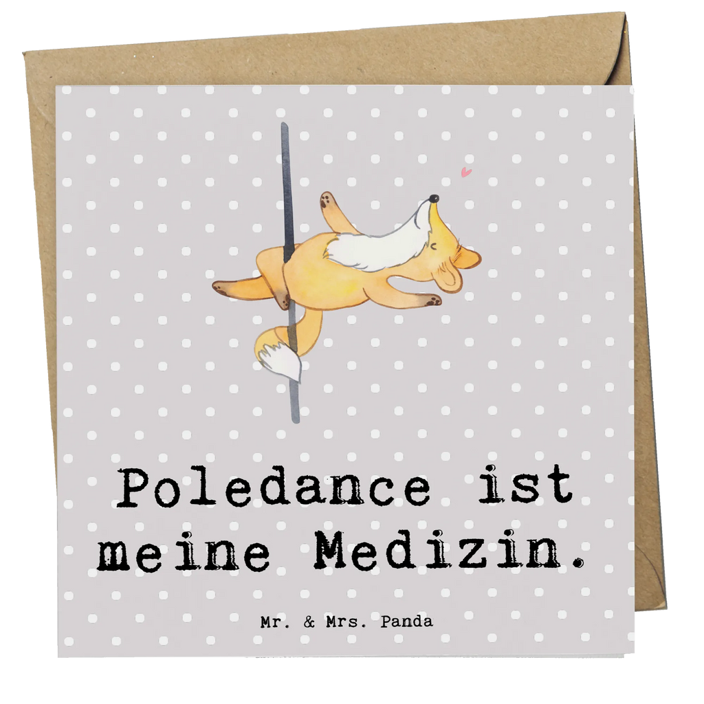 Deluxe Card Fox Pole Dance Klappkarte, Hochzeitskarte, Glückwunschkarte, Hochwertige Klappkarte, Einladungskarte, Karte, Grußkarte, Hochwertige Grußkarte, Geburtstagskarte, Geschenk, Sport, Sportart, Hobby, Schenken, Danke, Dankeschön, Auszeichnung, Gewinn, Sportler, Pole Dance, Tanzen, Tanz