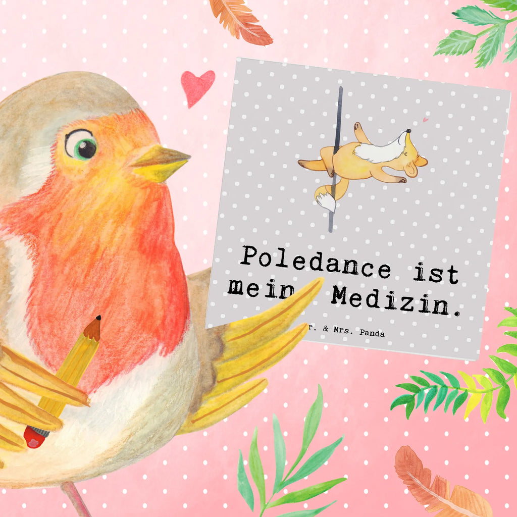 Deluxe Card Fox Pole Dance Klappkarte, Hochzeitskarte, Glückwunschkarte, Hochwertige Klappkarte, Einladungskarte, Karte, Grußkarte, Hochwertige Grußkarte, Geburtstagskarte, Geschenk, Sport, Sportart, Hobby, Schenken, Danke, Dankeschön, Auszeichnung, Gewinn, Sportler, Pole Dance, Tanzen, Tanz