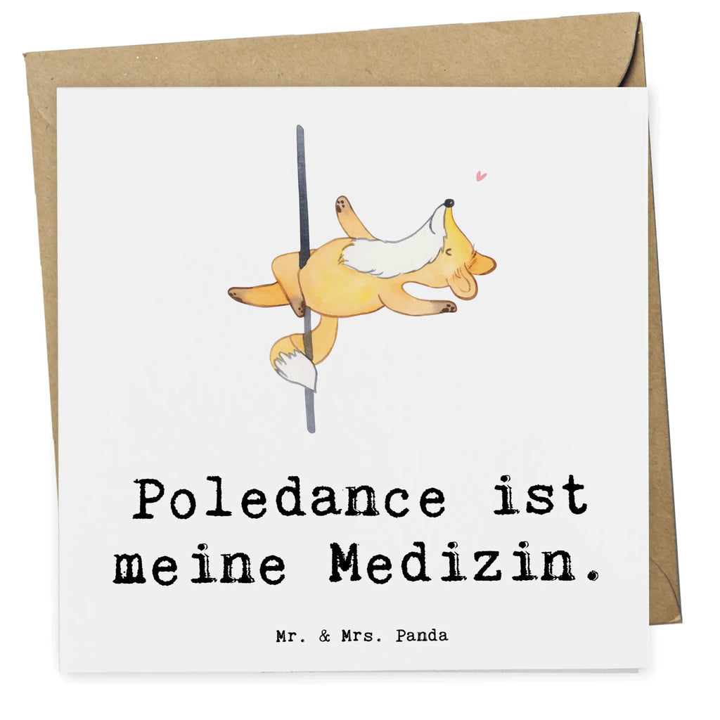 Deluxe Card Fox Pole Dance Klappkarte, Hochzeitskarte, Glückwunschkarte, Hochwertige Klappkarte, Einladungskarte, Karte, Grußkarte, Hochwertige Grußkarte, Geburtstagskarte, Geschenk, Sport, Sportart, Hobby, Schenken, Danke, Dankeschön, Auszeichnung, Gewinn, Sportler, Pole Dance, Tanzen, Tanz