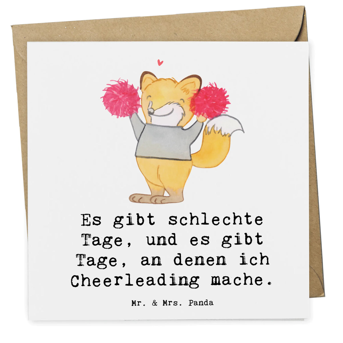 Deluxe Karte Fuchs Cheerleader doppelkarte, Grußkarte, faltkarte, anlasskarte, Glückwunschkarte, Klappkarte, Sportart, Hobby, Danke, Dankeschön, Geschenk, Auszeichnung, Gewinn, Sportler, Schenken, Sport, Cheerleader, Turn Club, Cheerleading, Turniere, Turnen