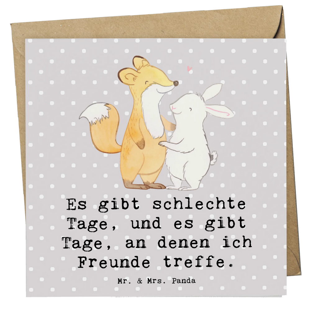 Deluxe Karte Fuchs Hase Freunde treffen Einladungskarte, Karte, Hochwertige Klappkarte, Hochzeitskarte, Glückwunschkarte, Geburtstagskarte, Hochwertige Grußkarte, Klappkarte, Grußkarte, Geschenk, Sport, Sportart, Hobby, Schenken, Danke, Dankeschön, Auszeichnung, Gewinn, Sportler, Freunde treffen