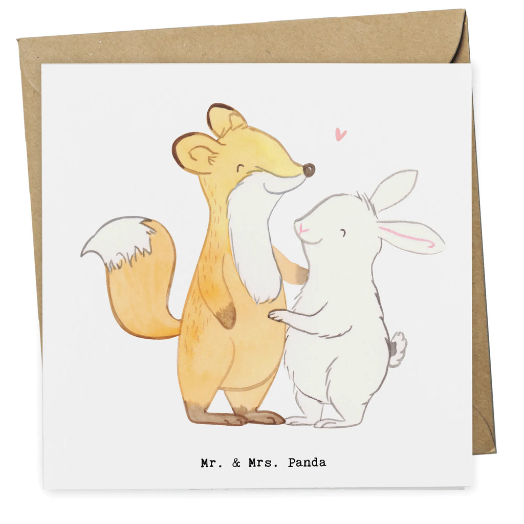 Deluxe Karte Fuchs Hase Freunde treffen Einladungskarte, Karte, Hochwertige Klappkarte, Hochzeitskarte, Glückwunschkarte, Geburtstagskarte, Hochwertige Grußkarte, Klappkarte, Grußkarte, Geschenk, Sport, Sportart, Hobby, Schenken, Danke, Dankeschön, Auszeichnung, Gewinn, Sportler, Freunde treffen