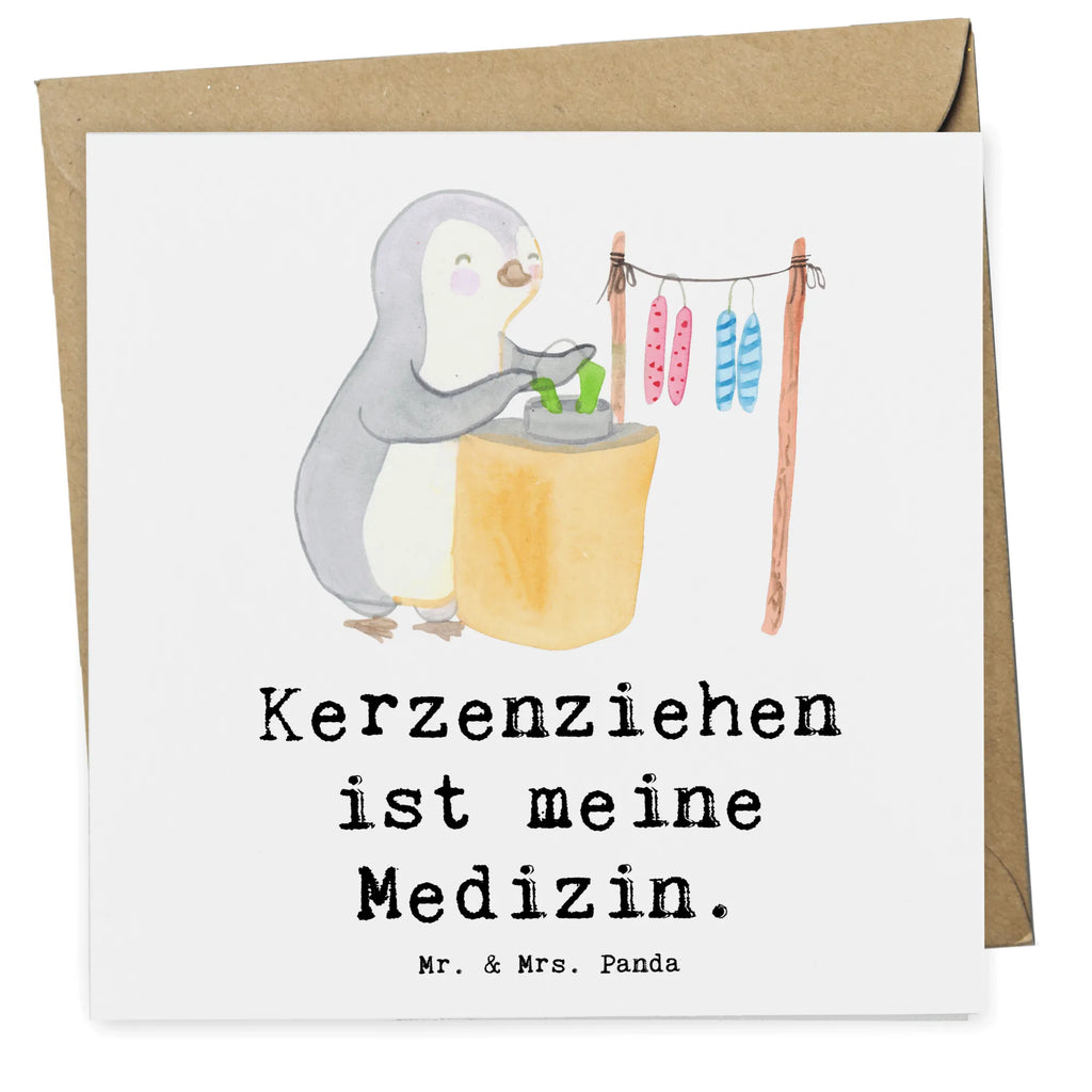 Deluxe Card penguin candle making Hochwertige Grußkarte, Karte, Hochzeitskarte, Hochwertige Klappkarte, Glückwunschkarte, Klappkarte, Geburtstagskarte, Einladungskarte, Grußkarte, Geschenk, Sport, Sportart, Hobby, Schenken, Danke, Dankeschön, Auszeichnung, Gewinn, Sportler, Kerzen ziehen. DIY, Deko basteln, Kerzenziehen