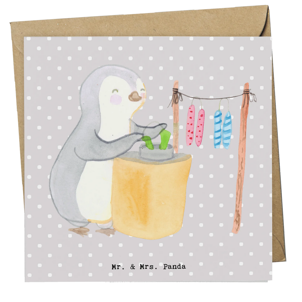 Deluxe Card penguin candle making Hochwertige Grußkarte, Karte, Hochzeitskarte, Hochwertige Klappkarte, Glückwunschkarte, Klappkarte, Geburtstagskarte, Einladungskarte, Grußkarte, Geschenk, Sport, Sportart, Hobby, Schenken, Danke, Dankeschön, Auszeichnung, Gewinn, Sportler, Kerzen ziehen. DIY, Deko basteln, Kerzenziehen