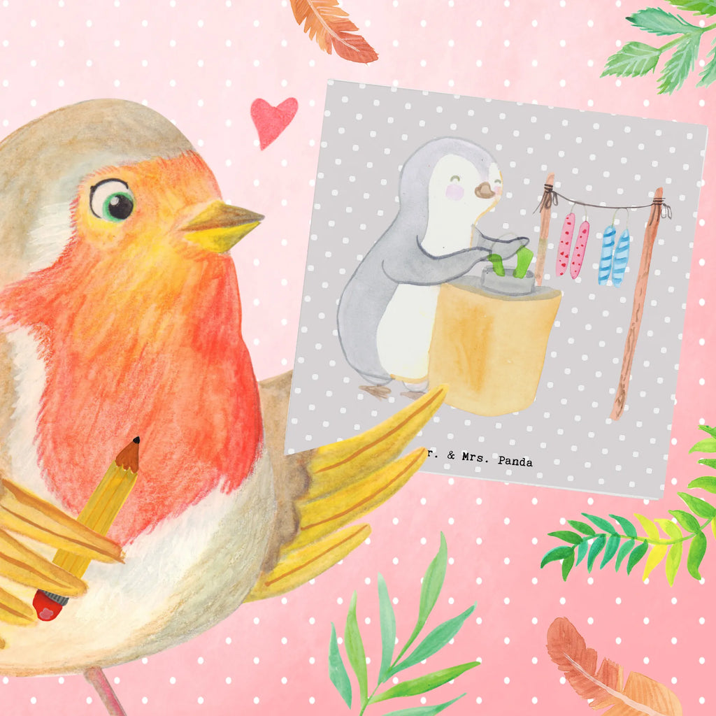 Deluxe Card penguin candle making Hochwertige Grußkarte, Karte, Hochzeitskarte, Hochwertige Klappkarte, Glückwunschkarte, Klappkarte, Geburtstagskarte, Einladungskarte, Grußkarte, Geschenk, Sport, Sportart, Hobby, Schenken, Danke, Dankeschön, Auszeichnung, Gewinn, Sportler, Kerzen ziehen. DIY, Deko basteln, Kerzenziehen